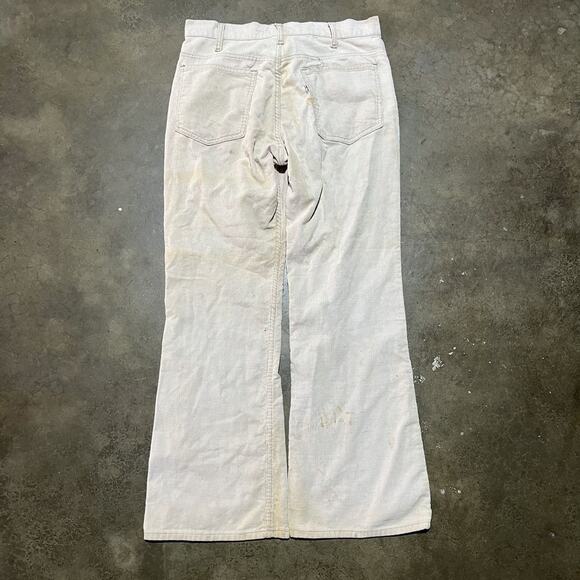 Vintage 70s Levi’s 646 Cream Bell Bottom Corduroys 31x29 - Picture 4 of 7